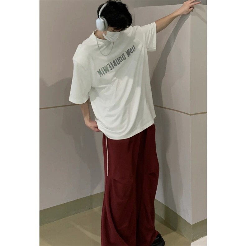 巴家重磅短袖垫肩T恤软金属立体印花宽松体恤1213-T2429-P35,男装T恤,星座1213