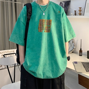 量大优 可供抖音视频 支持得物品质配合二开 美式水洗短袖t恤SX92图片