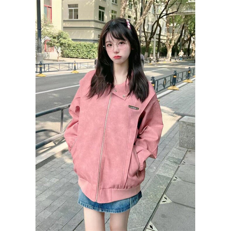 美式复古立领机车皮衣外套男春秋宽松美拉德夹克JA22,男装夹克,星座1116A（原606A-3）