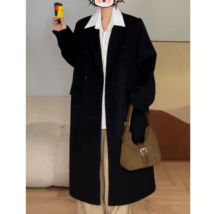 呢子大衣2025秋冬新款高级感韩系毛呢外套，女装毛呢外套，浙宝318