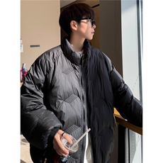 冬季加厚立领休闲棉衣外套男设计感宽松百搭保暖情侣棉服JKM67，男装棉衣，星座516A