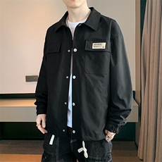 工装夹克男宽松落肩宽松纯色上衣外套DSA157B-JK733-P68，男装夹克，电商A157B