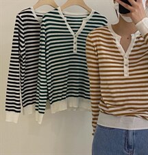 条纹百搭小衫，其它，FMV