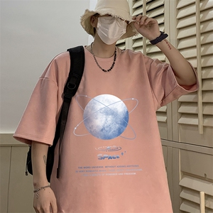 麂皮绒短袖t恤男大码半袖男 JD82241-P25图片