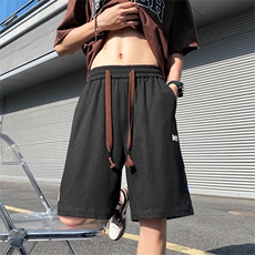 美式绣标宽松直筒短裤男夏季五分裤2302P40，男装牛仔裤，电商A309