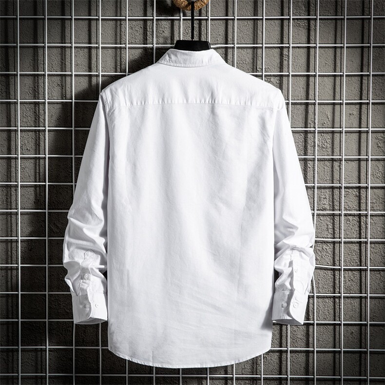 纯棉时尚全棉牛津纺长袖纯色高品质衬衫衬衣228-L006-P38,男装衬衫,星座228
