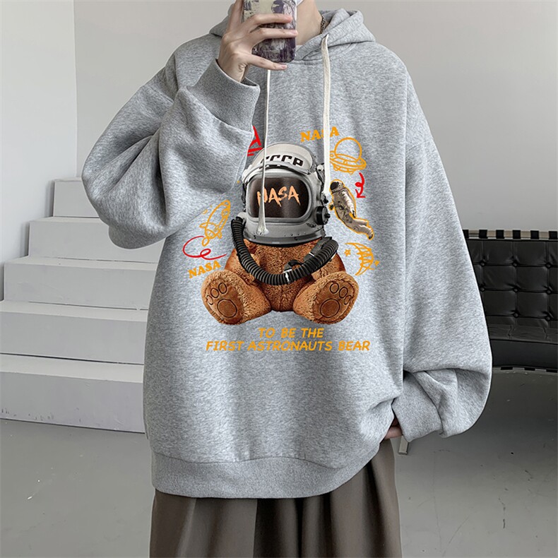 连帽卫衣男大码运动服帽衫外套WY2281-P35加绒款-P40,男装卫衣,电商A040