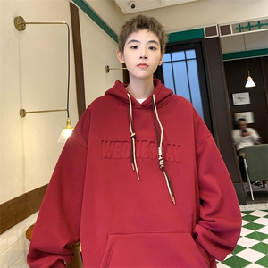 抖音品质加绒潮流立体钢印字母卫衣LMWY03JR-P60 LMWY03-P55图片
