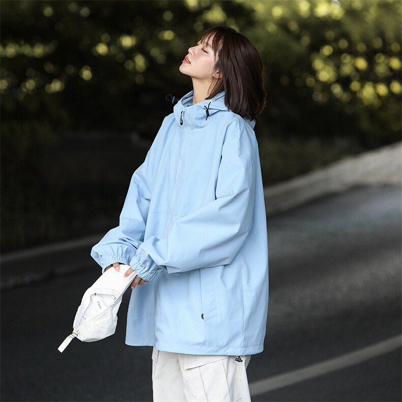 815A-MJ78382-65特秋冬装新款工装服三防冲锋衣外套夹克女模图片