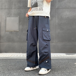 2024春季潮牌垂感百搭休闲长裤多口袋阔腿工装裤 现货 K7715-P42图片