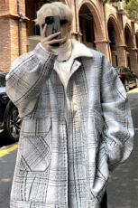 羊羔毛棉服男2025冬季新款休闲外套潮牌棉衣棉袄M199P120控158，男装棉衣，电商A157