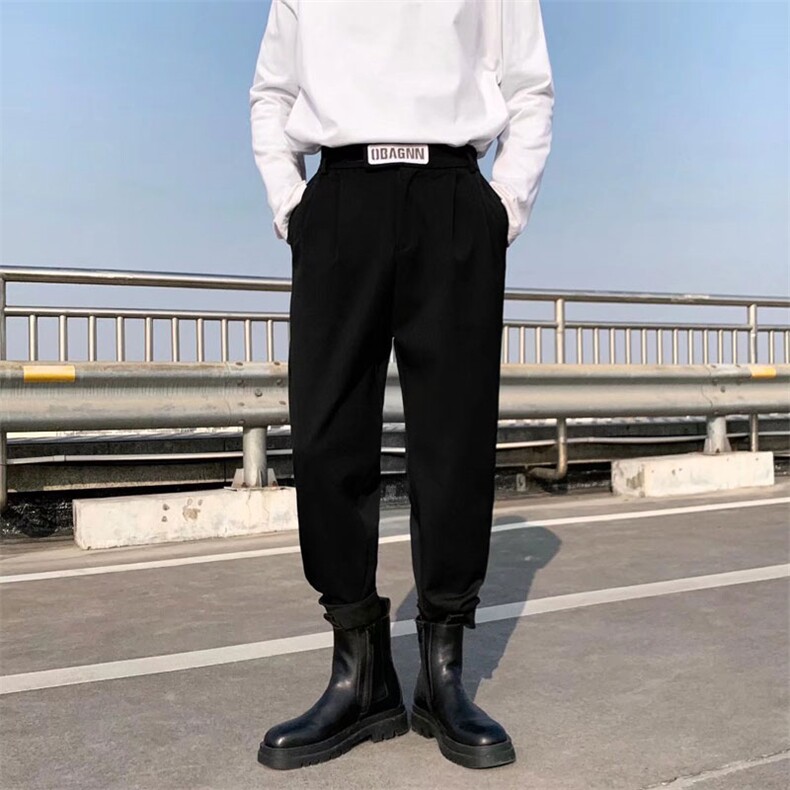 男春季休闲西裤西装布魔术贴西裤K2990P35,男装西裤,星座1116-2