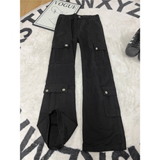 B221美式ins高街暗黑宽松直筒洗褪工装牛仔裤LK25437-P75控98，男装牛仔裤，电商B221