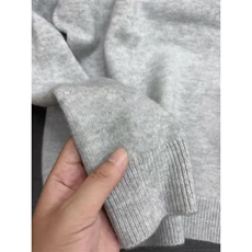 cleanfi浅灰色圆领毛衣慵懒基础款内搭打底针织衫外套MM37P35特，男装T恤，电商D256