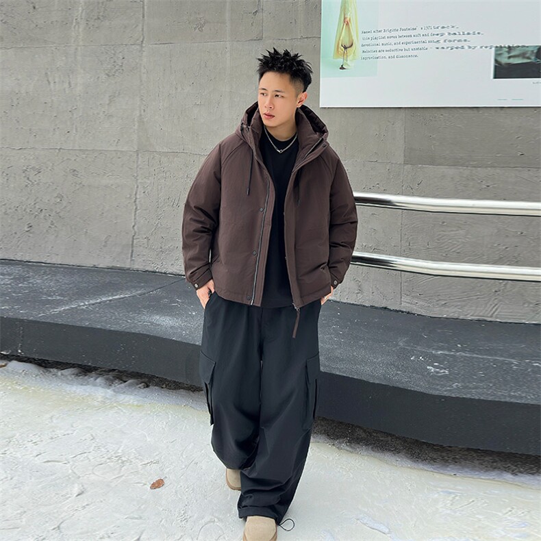 2025标90白鸭绒羽绒服连帽大码外套379-p330,男装羽绒服,星座223（原229-2）