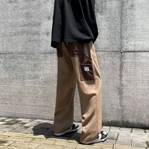 日系cleanfit简约宽松裤子男士秋季直筒宽松阔腿拖地休闲裤 A504图片