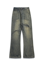 美式复古潮牌宽松微喇高街直筒裤男生工装XZ225-3-CK903-P55控75，男装牛仔裤，星座225-3