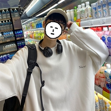 S6098-P35春季圆领卫衣男大码韩版宽松长袖外套男，男装卫衣，电商A040