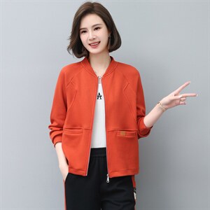 时尚休闲开衫卫衣外套女宽松显瘦百搭长袖上衣春秋新款韩版潮流图片