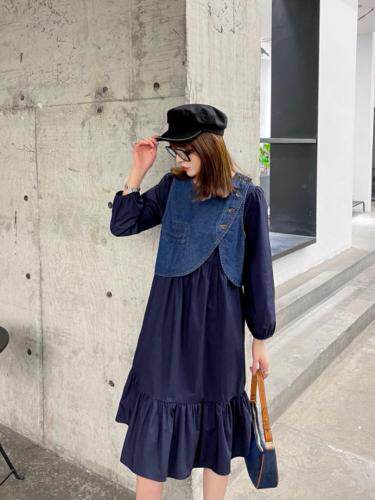 秋款连衣裙，女装连衣裙，莫妮菲