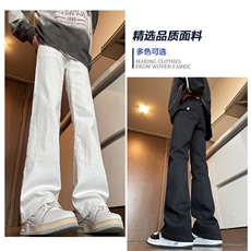 星座910秋季新款基础微喇修身美式水洗牛仔裤直筒裤子男G65，男装牛仔裤，星座910
