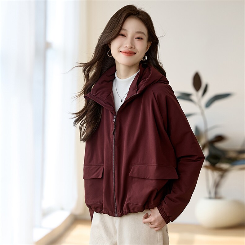 现货2024年冬季女装棉服外套极简工装风宽松百搭，女装棉衣/棉服，莜菲儿