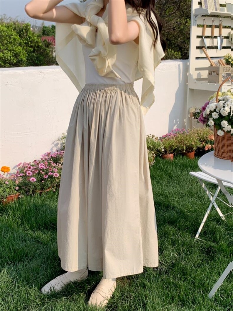 韩系半裙松紧腰设计～包容性极强，女装半身裙，DAP