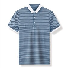 青年夏季2022无缝男士短袖POLO衫透气时髦商务潮流半袖上衣P50，男装Polo衫，星座1105-3