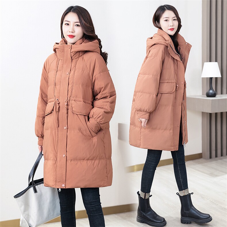 时尚潮流长款羽绒服冬季保暖显瘦外套，女装羽绒服，凯瑟曼