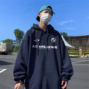 抖音得物供货 可提供视频 春装重磅美式宽松连帽卫衣DL2418图片