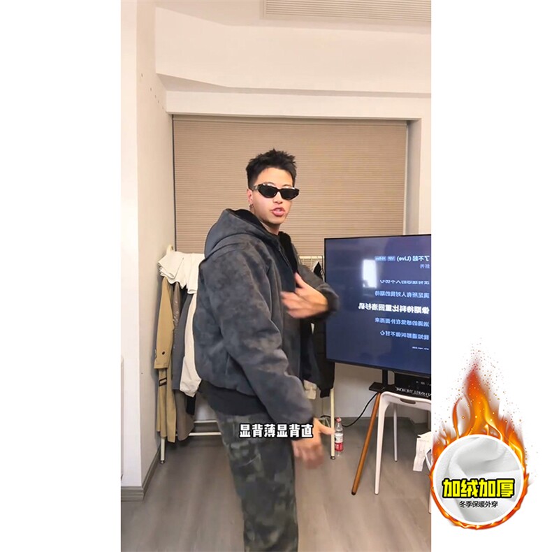 现货高品质美式冬季重磅座山雕大毛毛领pu皮棉衣男女加厚外套，男装皮衣，电商A486