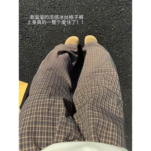 慵懒高街韩式复古街头休闲裤日系潮流元素舒适长裤K805TP45控88图片
