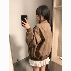J9862-P55美式复古潮流时尚铆钉小众设计感痞帅情侣外套，女装短外套，星座617A-2