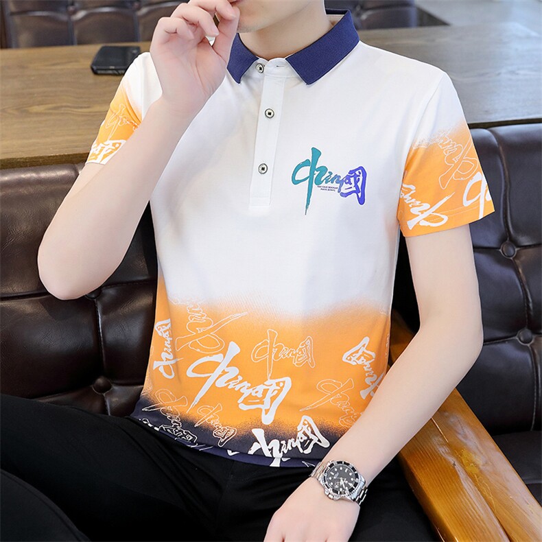 保罗男士短袖T恤翻领半袖薄款2023夏季新款中年商务休闲polo衫男,男装T恤,电商B212（原钱塘6029）