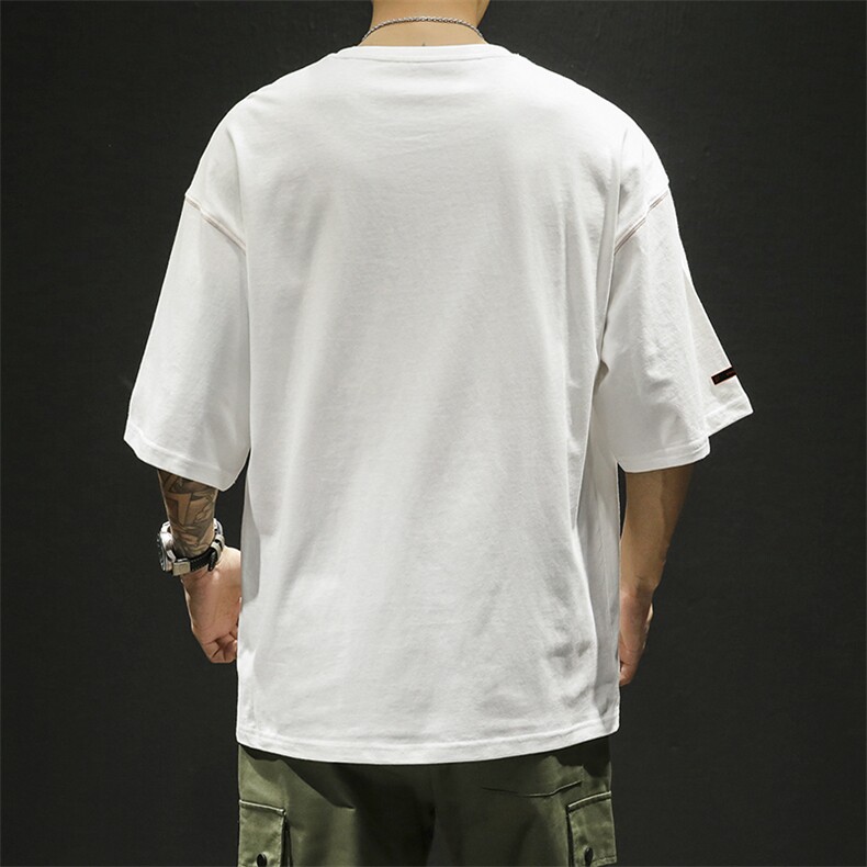 夏季男士新款短袖t恤韩版潮流5分袖打底休闲上衣服DT,男装T恤,电商A102