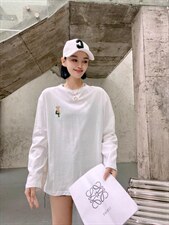 韩版时尚休闲百搭长袖T恤，女装T恤，璐玩美