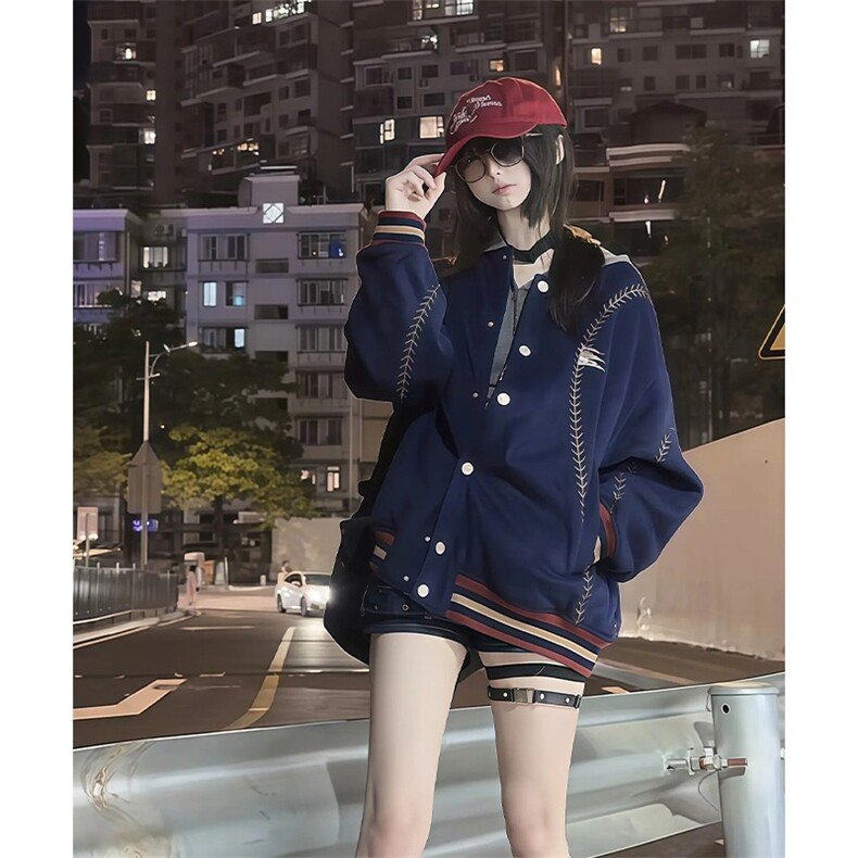 1506/QA5030/P76潮流冬季宽松棒球棉服,男装棉衣,星座1506
