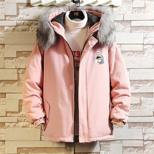MM48239-P130 冬季大毛领棉衣男士大码加厚棉袄男棉服 砖墙图片