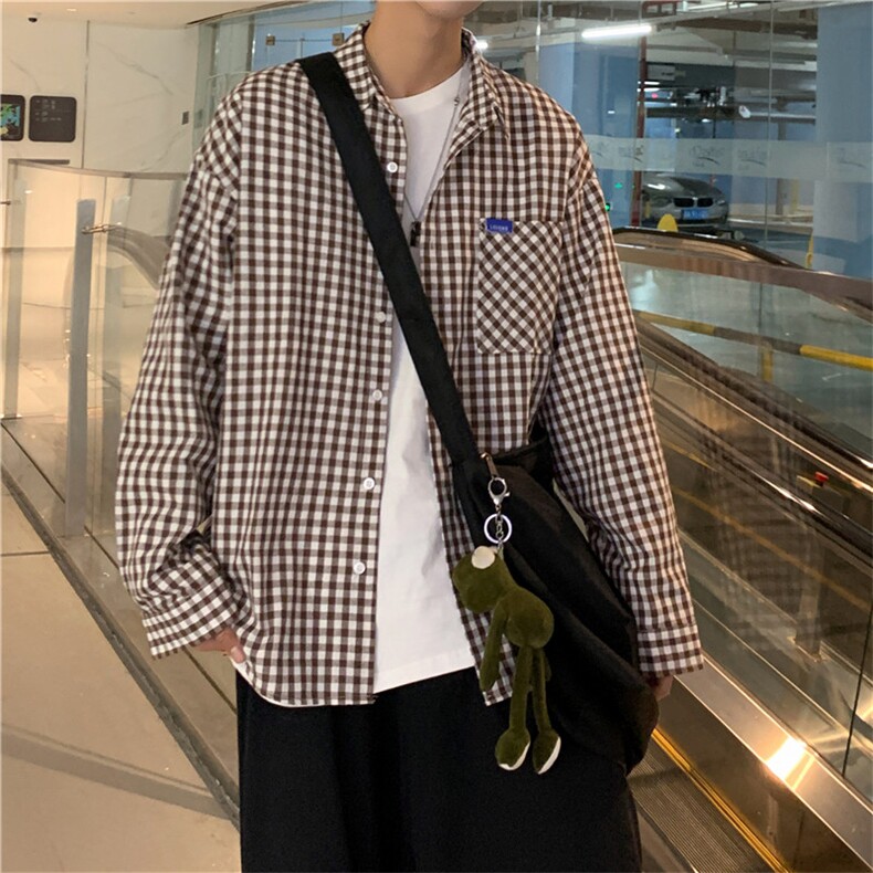 长袖衬衫男港风日系外套C02P33,男装衬衫,星座1116-2