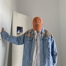 秋冬新品港风宽松牛仔衣潮款印花男牛仔夹克外套P50，男装夹克，星座410-6（原星座1304-1）