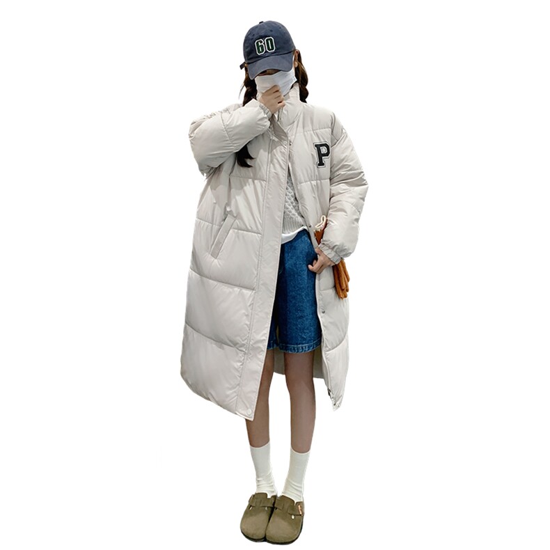 现货棉服女2025冬季新款中长款学院风棉袄2C206-L20-P175-K258,女装棉衣/棉服,2C206