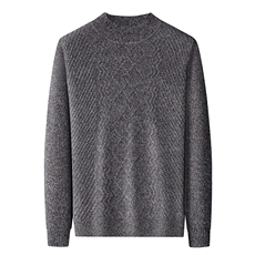 CM61076钱塘2020-2中年男士冬季厚款商务休闲纯色羊毛衫P152，男装针织衫/毛衣，钱塘207-2