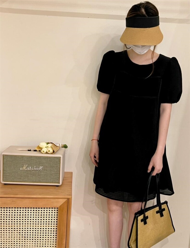 夏季补单彩色连衣裙，女装连衣裙，唇蔻