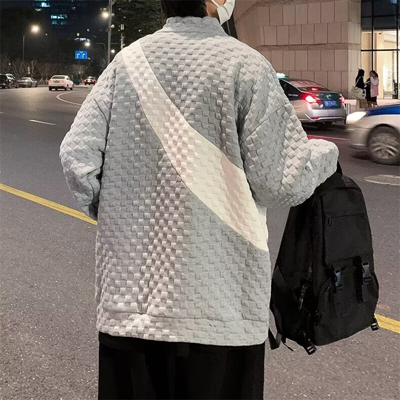 拉链开衫针织外套男休闲长袖毛衣秋冬ins男装上衣薄外穿Y49/P45,男装针织衫/毛衣,星座506