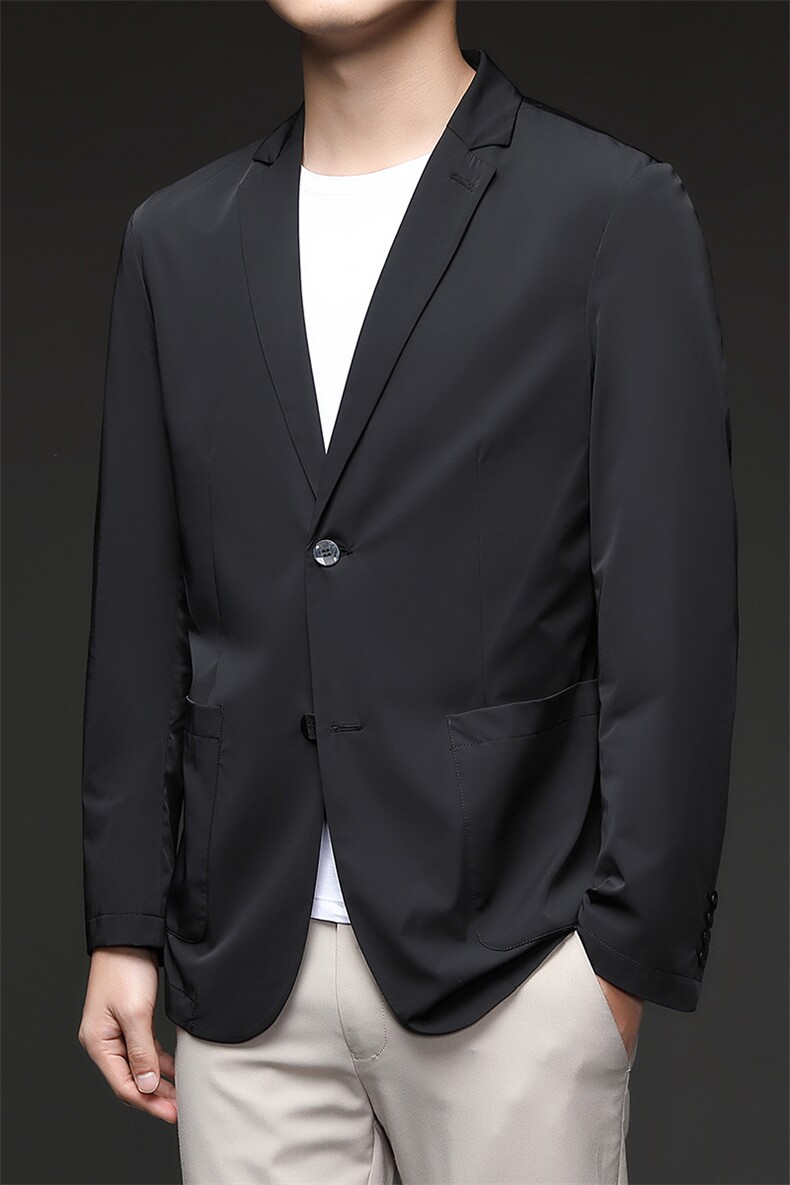 D332707秋冬新款男士西服薄款商务休闲男装外套通勤外衣,男装西服,电商B360