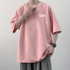 麂皮绒短袖t恤男大码半袖男JD82294-P25，男装T恤，电商A040