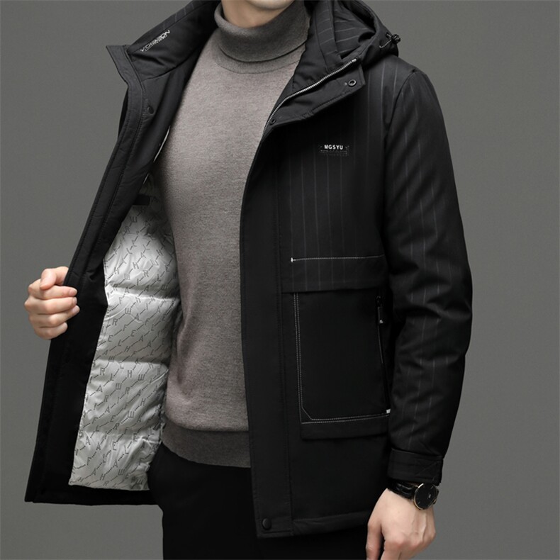 DF8069钱塘2020-2冬季厚款商务休闲简约中年男士羽绒服P230,男装羽绒服,钱塘207-2