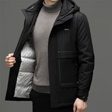 DF8069钱塘2020-2冬季厚款商务休闲简约中年男士羽绒服P230，男装羽绒服，钱塘207-2
