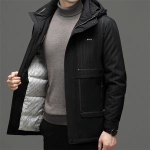 DF8069钱塘2020-2冬季厚款商务休闲简约中年男士羽绒服P230图片