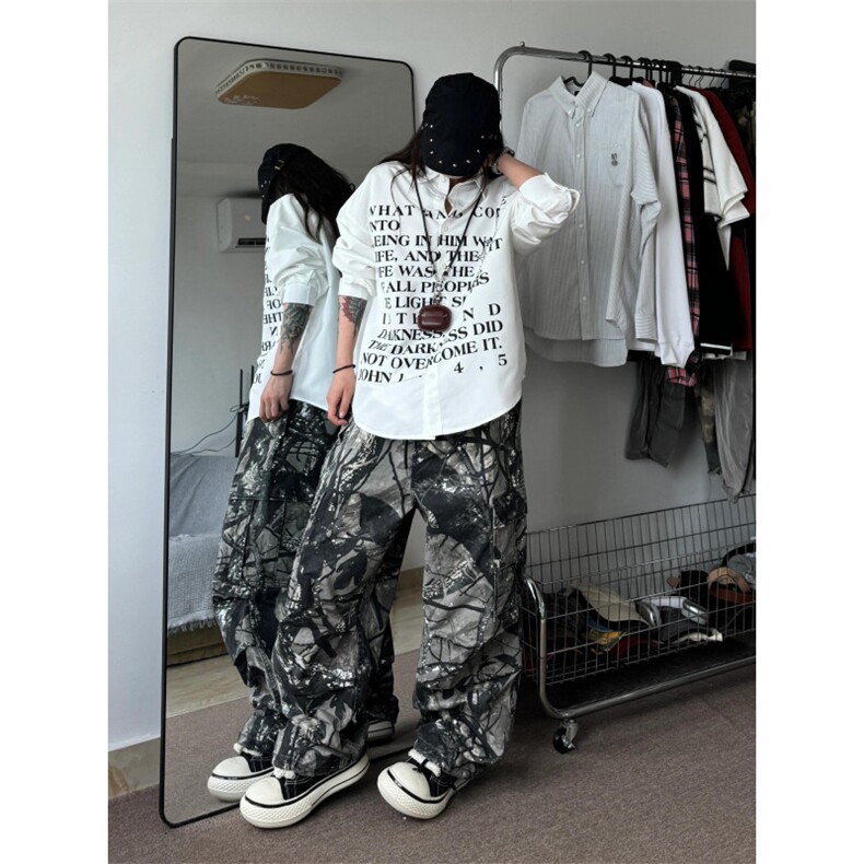【有货】cleanfit白色字母衬衫男高级感痞帅长袖衬衣1288LL-P39,男装衬衫,星座1007（原301D）